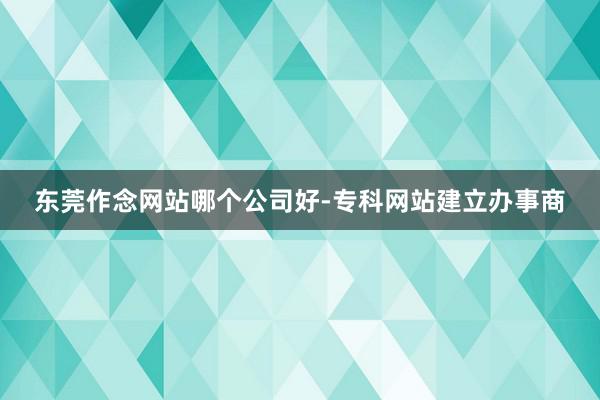 东莞作念网站哪个公司好-专科网站建立办事商