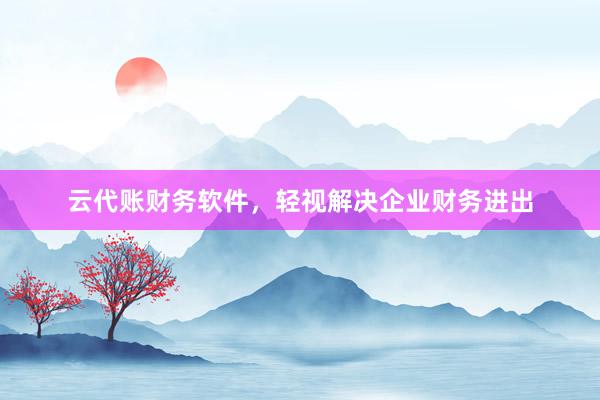 云代账财务软件，轻视解决企业财务进出